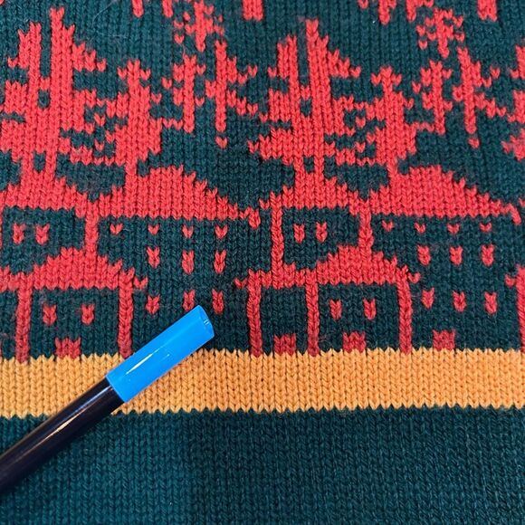 Vintage KMart Large 16-18 Green Turtleneck Sweater - Picture 5 of 11